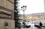 Actions de Gilets Jaunes devant les banques JP Morgan et Goldman Sachs à Paris