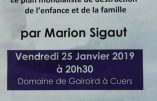 25 janvier 2019 à Cuers – Conférence de Marion Sigaut