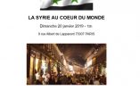20 janvier 2019 à Paris – “La Syrie au cœur du monde”