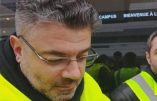 Les gilets jaunes Xavier Moreau, Pierre-Antoine Plaquevent et Yannick Jaffre devant BFM TV