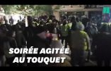 Gilets Jaunes devant la villa des Macron au Touquet