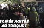 Gilets Jaunes devant la villa des Macron au Touquet