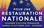 19 octobre 2019 – Journée d’Action française