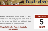 5 janvier 2020 à Bruxelles – Concert de Noël