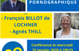 15 janvier 2020 à Paris – Conférence « Le fléau pornographique » avec Agnès Thill et François Billot de Lochner