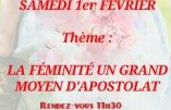 1er février 2020 à Rennes – « La féminité, un grand moyen d’apostolat »