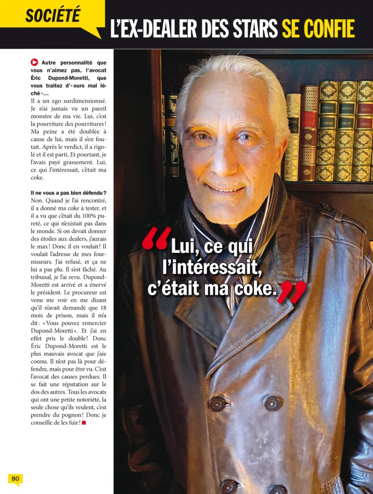 Dupont-Moretti et la coke... - medias-presse.info