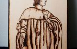 Charles V le Sage (pyrogravure)