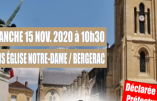 Nous voulons la Messe ! 15 novembre 2020 à 10h30 à Bergerac : Messe en plein air !