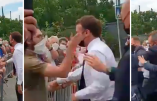Macron giflé au cri de « Montjoie, Saint Denis ! A bas la Macronie ! »