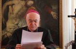 Mgr Viganò : Message pour la Fondation « Truth for Health »