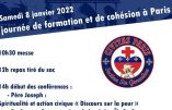 Samedi 8 janvier 2022 à Paris – Journée de formation et de cohésion organisée par Civitas