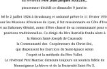 Rappel à Dieu du R.P. Jean-Jacques MARZIAC