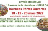 Journées Portes ouvertes – Livres en Famille, les 18, 19 et 20 mars à Préchac, 33730