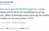 Zemmour désapprouve les catholiques « qui se mettent à genoux dans la rue pour prier »