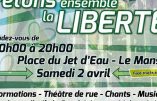 Civitas participera aux 24 heures de la liberté au Mans samedi 2 avril de 10 H 00 à 22 H 00