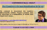 8 avril 2022 dans l’Yonne – Conférence de Marion Sigaut “Des Lumières à la marchandisation de la vie”