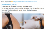 Le gouvernement autrichien renonce à l’obligation “vaccinale” contre le Covid