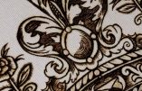 Représentation d’une couronne – Vidéo de la réalisation de la pyrogravure sur toile