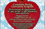 Message de Mgr Viganò aux participants à la procession réparatrice organisée contre la Gay-Pride italienne par le Comité de la Bienheureuse Giovanna Scopelli