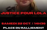 22 octobre 2022 à Angers – Rassemblement pour Lola
