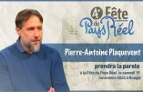 Pierre-Antoine Plaquevent prendra la parole à la Fête du Pays Réel le 19 novembre 2022