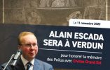 Le 11 novembre 2022, à Verdun, Alain Escada rendra hommage aux Poilus
