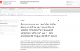 La Suisse découvre un problème de bulles dans des vaccins contre le Covid-19