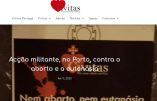 Action militante, à Porto, contre l’avortement et l’euthanasie