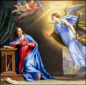 L'Annonciation de la Bienheureuse Vierge Marie, vingt-cinq mars
