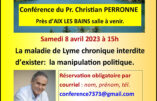 Samedi 8avril 2023 : conférence de l’Entraide Savoyarde avec le Pr Christian PERRONNE