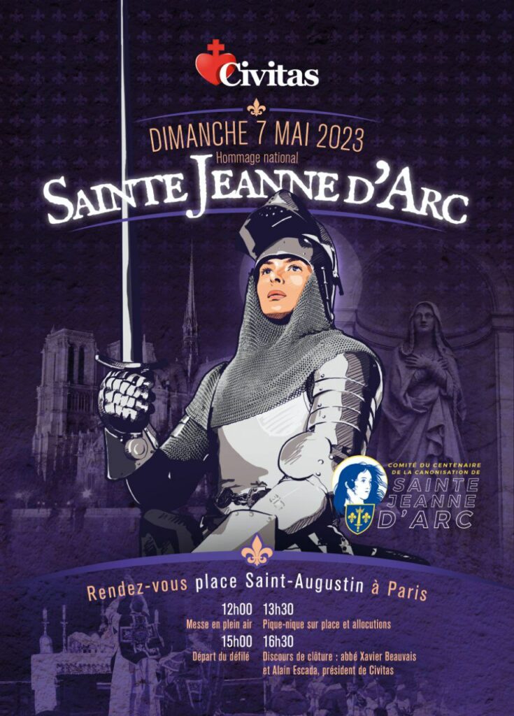 Hommage à Sainte Jeanne d'Arc le 7 mai 2023