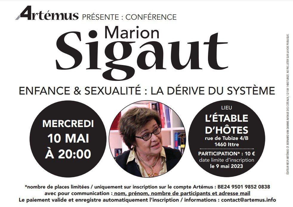 Conférence de Marion Sigaut à Ittre (Belgique)