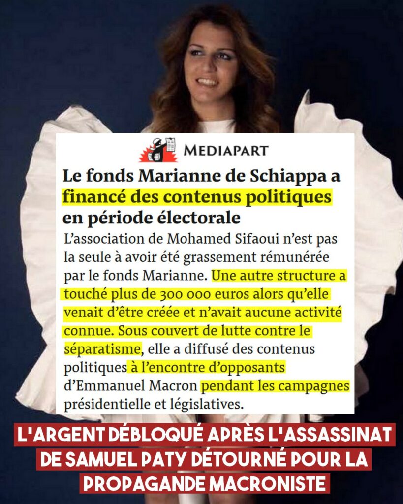 Marlène Schiappa accusée d'avoir détourné des fonds publics pour financer des officines gauchistes comme la Licra, Conspiracy Watch, etc
