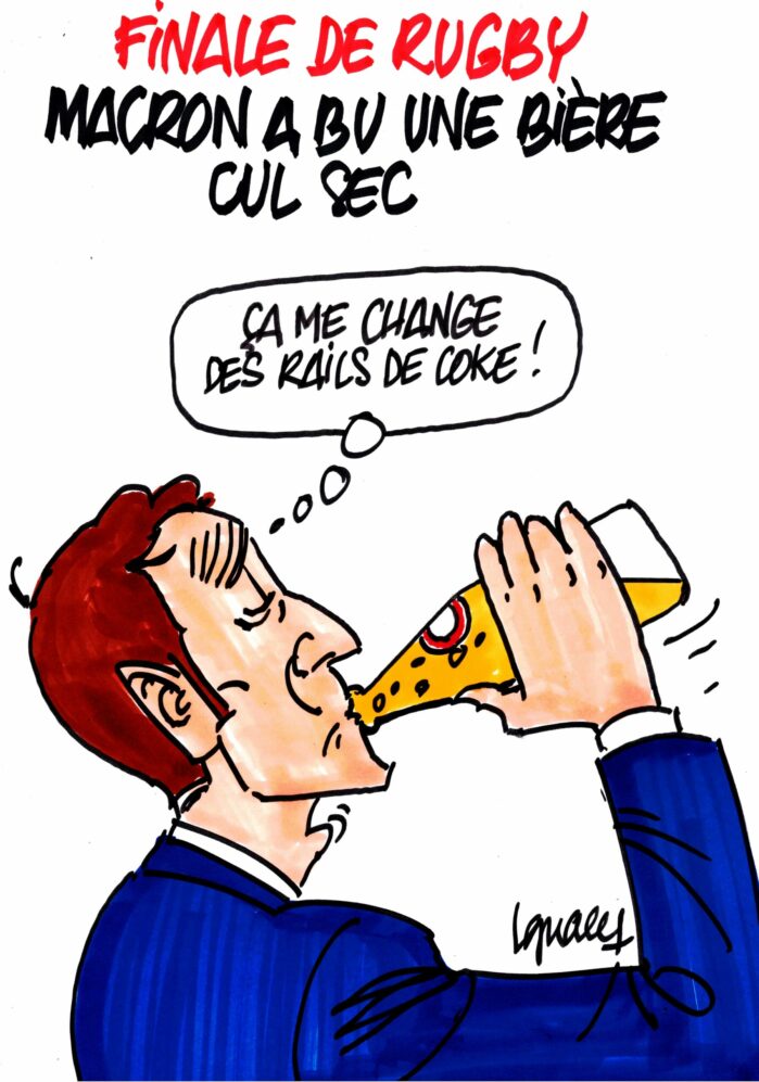 Ignace - Macron et sa bière cul sec