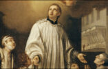 A Rome, saint Louis de Gonzague, clerc de la Compagnie de Jésus et confesseur, très célèbre par son mépris pour les grandeurs du monde et par l'innocence de sa vie.