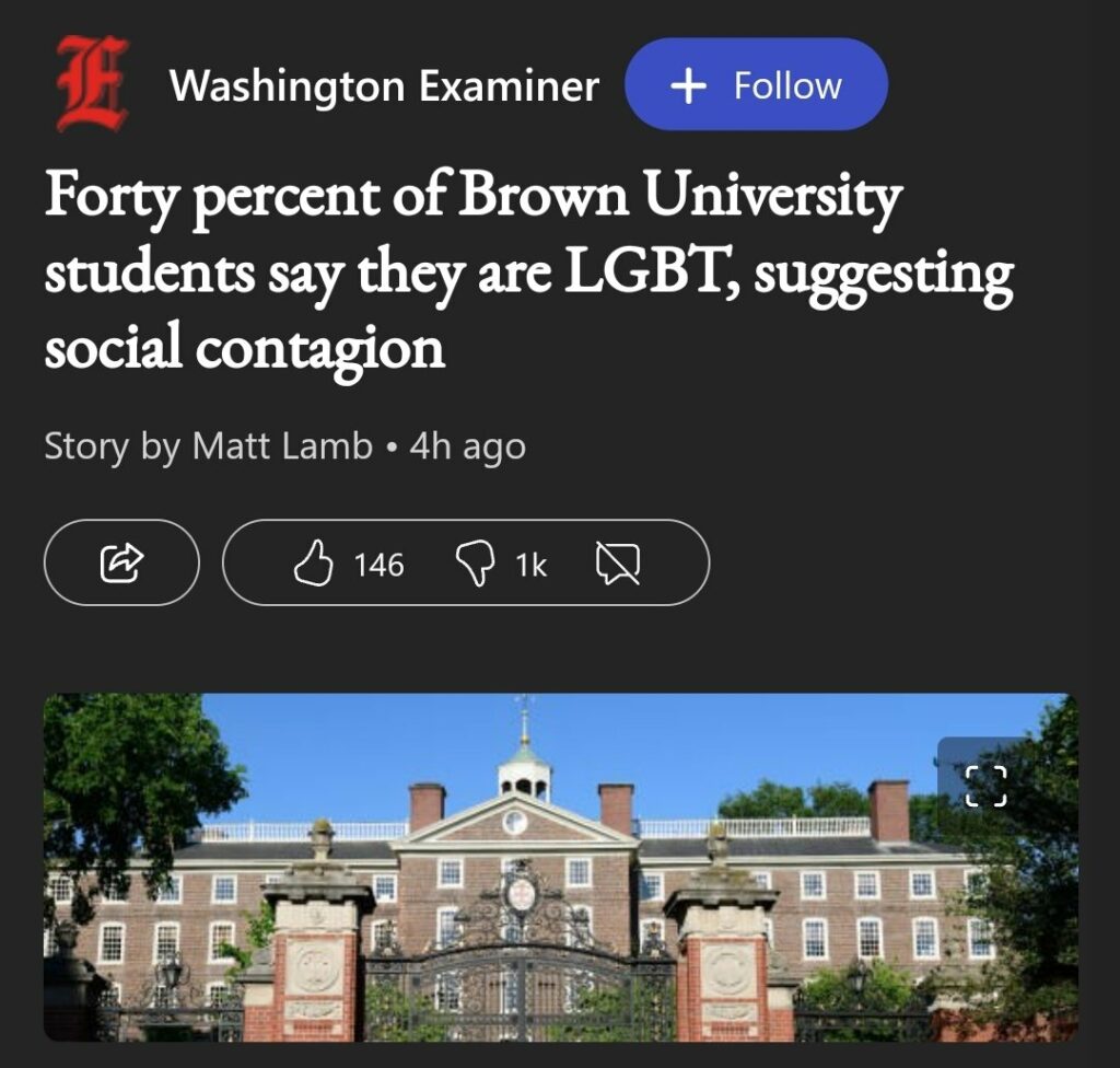 Contagion sociale LGBT à l'Université Brown