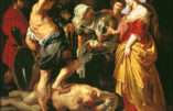 La Décollation de saint Jean-Baptiste, à qui Hérode fit trancher la tête, vers la fête de Pâques.