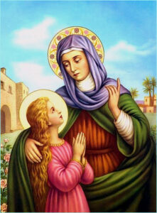 Sainte Anne, mère de la Bienheureuse Vierge Marie , vingt-six juillet