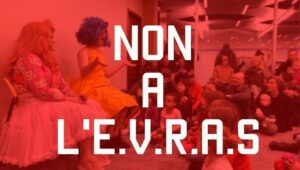 Non à Evras, programme d'éducation sexuelle. Manifestation à Bruxelles le 17 septembre 2023