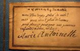 La dernière lettre de la reine Marie-Antoinette