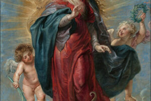 La Conception Immaculée de la glorieuse et toujours Vierge Marie, Mère de Dieu, qui, par un insigne privilège de Dieu, fut totalement préservée de la tache du péché originel.
