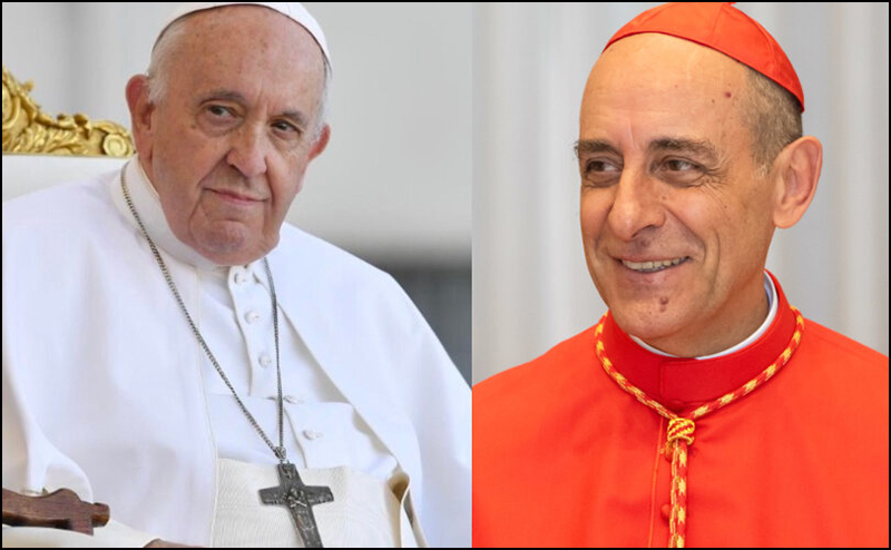 Le pape François et le cardinal Fernandez dit 'Tucho'