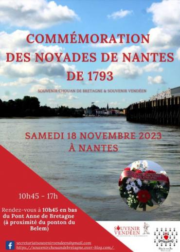 Commémoration des noyades de Nantes de 1793