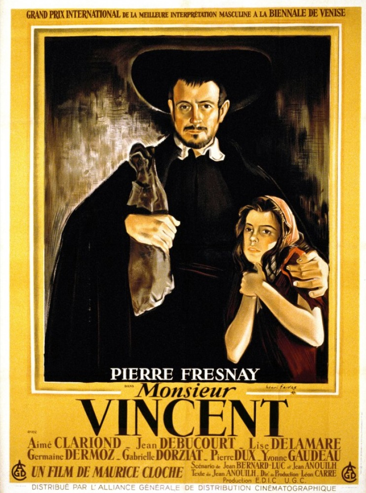 Affiche du film Monsieur Vincent (1947) avec Pierre Fresnay