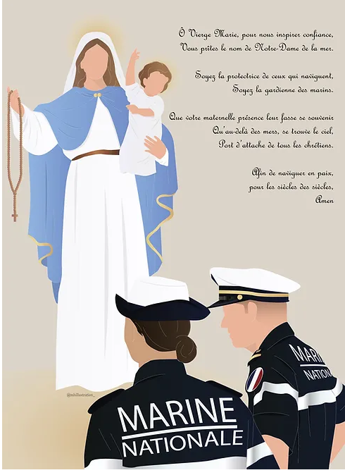 MH Illustration - La Sainte Vierge et la Marine nationale