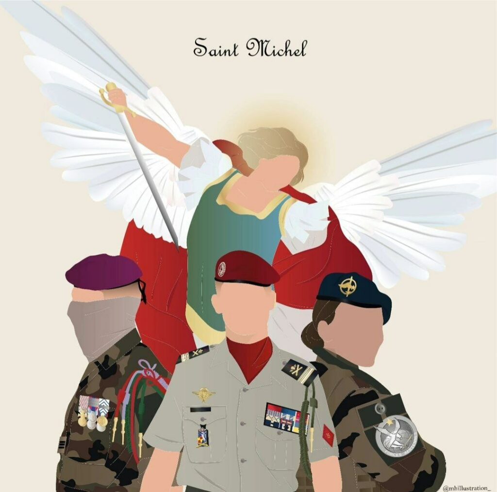 MH Illustration - Saint Michel et nos militaires