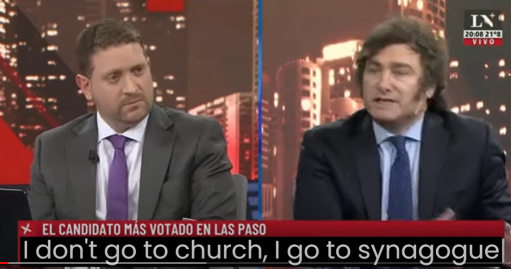 Le président argentin ne va pas à l'église mais à la synagogue...