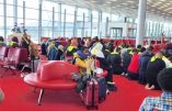 Dimanche 5 novembre : une prière collective musulmane au beau milieu de l’aéroport parisien de Roissy-Charles de Gaulle.
