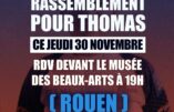 Rassemblements pour Thomas interdits à Rouen et à Paris